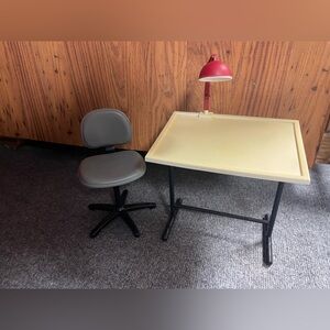 American Doll-Sized Drafting Table & Chair